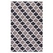 Modway Lida Moroccan Trellis 5' x 8' Area Rug in Charcoal and Black