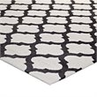 Modway Lida Moroccan Trellis 5' x 8' Area Rug in Ivory and Charcoal