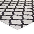 Modway Lida Moroccan Trellis 8' x 10' Area Rug in Ivory and Charcoal