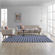 Modway Lida Moroccan Trellis 8' x 10' Area Rug in Navy and Ivory