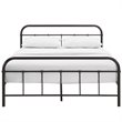 Modway Maisie Queen Powder Coated Sturdy Steel Bed Frame in Brown