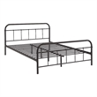 Modway Maisie Queen Powder Coated Sturdy Steel Bed Frame in Brown