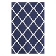 Modway Marja Moroccan Trellis 5' x 8' Area Rug in Navy and Ivory