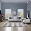 Modway Marja Moroccan Trellis 8' x 10' Area Rug in Ivory and Charcoal