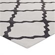 Modway Marja Moroccan Trellis 8' x 10' Area Rug in Ivory and Charcoal