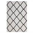 Modway Marja Moroccan Trellis 8' x 10' Area Rug in Ivory and Charcoal