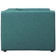 Modway Mingle Upholstered Fabric Accent Chair in Teal