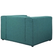 Modway Mingle Upholstered Fabric Accent Chair in Teal