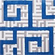 Modway Nahia Geometric Maze 5' x 8' Area Rug in Ivory and Blue