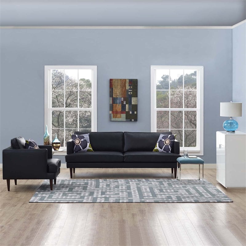 Modway Nahia Geometric Maze 8' x 10' Area Rug in Gray and Blue