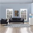 Modway Nahia Geometric Maze 8' x 10' Area Rug in Gray and Blue