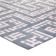 Modway Nahia Geometric Maze 8' x 10' Area Rug in Gray and Blue