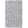 Modway Nahia Geometric Maze 8' x 10' Area Rug in Gray and Blue
