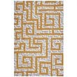 Modway Nahia Maze 5' x 8' Area Rug in Gray and Banana Yellow