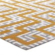 Modway Nahia Maze 8' x 10' Area Rug in Gray and Banana Yellow