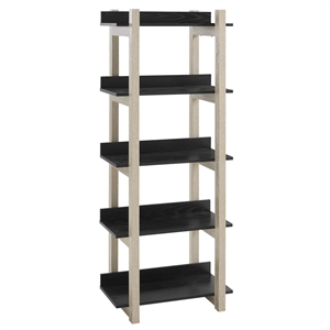 Modway Reprieve Contemporary Modern Natural Grain and Melamine Bookshelf