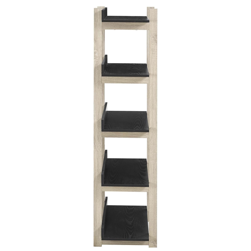 Modway Reprieve Contemporary Modern Natural Grain and Melamine Bookshelf
