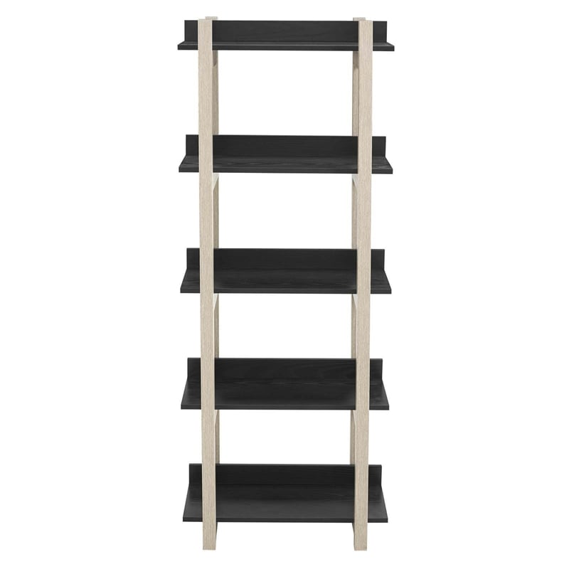 Modway Reprieve Contemporary Modern Natural Grain and Melamine Bookshelf