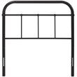 Modway Serena Twin Powder Coated Steel Headboard in Brown Finish
