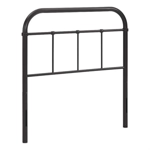 Modway Serena Twin Powder Coated Steel Headboard in Brown Finish