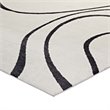 Modway Therese Abstract Swirl 5' x 8' Area Rug in Ivory and Charcoal