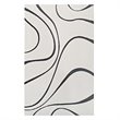 Modway Therese Abstract Swirl 5' x 8' Area Rug in Ivory and Charcoal