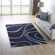 Modway Therese Abstract Swirl 5' x 8' Area Rug in Navy and Ivory