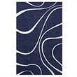 Modway Therese Abstract Swirl 5' x 8' Area Rug in Navy and Ivory