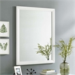 Modway Tracy Modern Style MDF and Rubberwood Mirror in White Finish