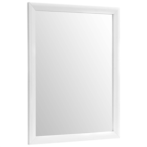 Modway Tracy Modern Style MDF and Rubberwood Mirror in White Finish