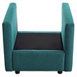 Modway Activate Modern Polyester Fabric Accent Armchair in Teal