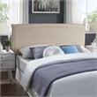 Modway Camille Queen Upholstered Polyester Fabric Headboard in Beige