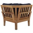 Modway Marina Patio Corner Chair in Natural and Navy