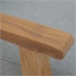 Modway Marina Wood Outdoor Teak Left-Facing Chair in Natural/Gray