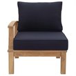 Modway Marina Left Arm Patio Chair in Natural and Navy