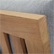 Modway Marina Wood Outdoor Teak Right-Facing Chair in Natural/Gray