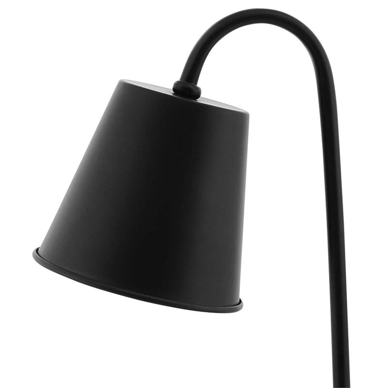 Modway Proclaim Modern Metal Table Lamp in Matte Black Finish