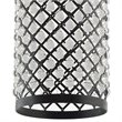 Modway Reflect Metal & Glass Pendant Lamp in Distressed Black/Clear