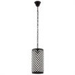 Modway Reflect Metal & Glass Pendant Lamp in Distressed Black/Clear