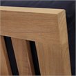 Modway Marina Wood Outdoor Teak Right-Facing Chair in Natural/Navy
