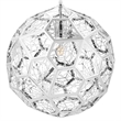 Modway Shine Modern Stainless Steel Pendant Lamp in Chrome Finish