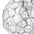 Modway Shine Modern Stainless Steel Pendant Lamp in Chrome Finish