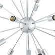 Modway Volley 24 Light Chandelier in Chrome