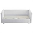 Modway Activate Modern Wood & Fabric Upholstered Sofa in White