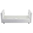 Modway Activate Modern Wood & Fabric Upholstered Sofa in White