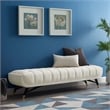 Modway Adept Tufted Performance Velvet Bench in Ivory and Black