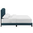 Modway Amelia Queen Upholstered Polyester Fabric Bed in Azure Blue Finish