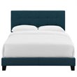 Modway Amira King Modern Upholstered Polyester Fabric Bed in Azure Blue
