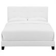 Modway Amira Full Modern Upholstered Polyester Fabric Bed in White