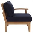 Modway Marina 2 Piece Patio Loveseat in Natural and Navy